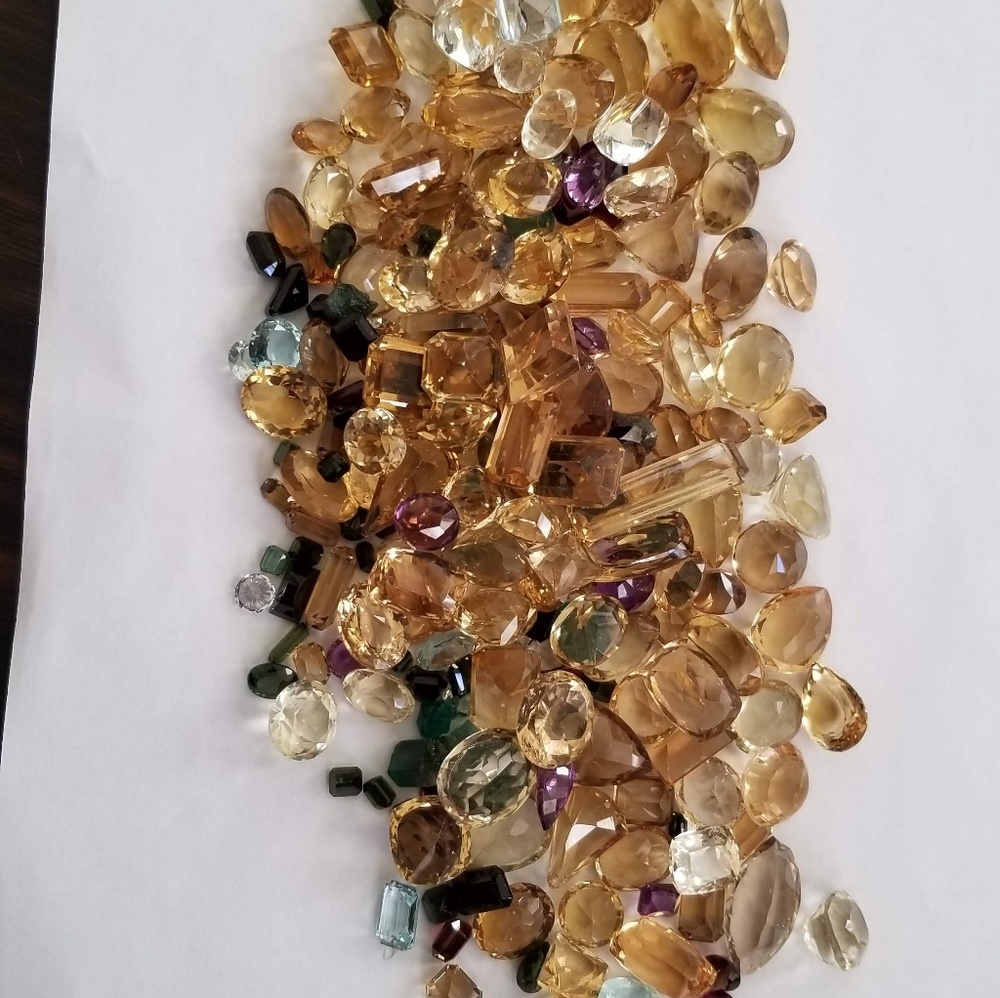 Cut and polished gemstones from Zambia